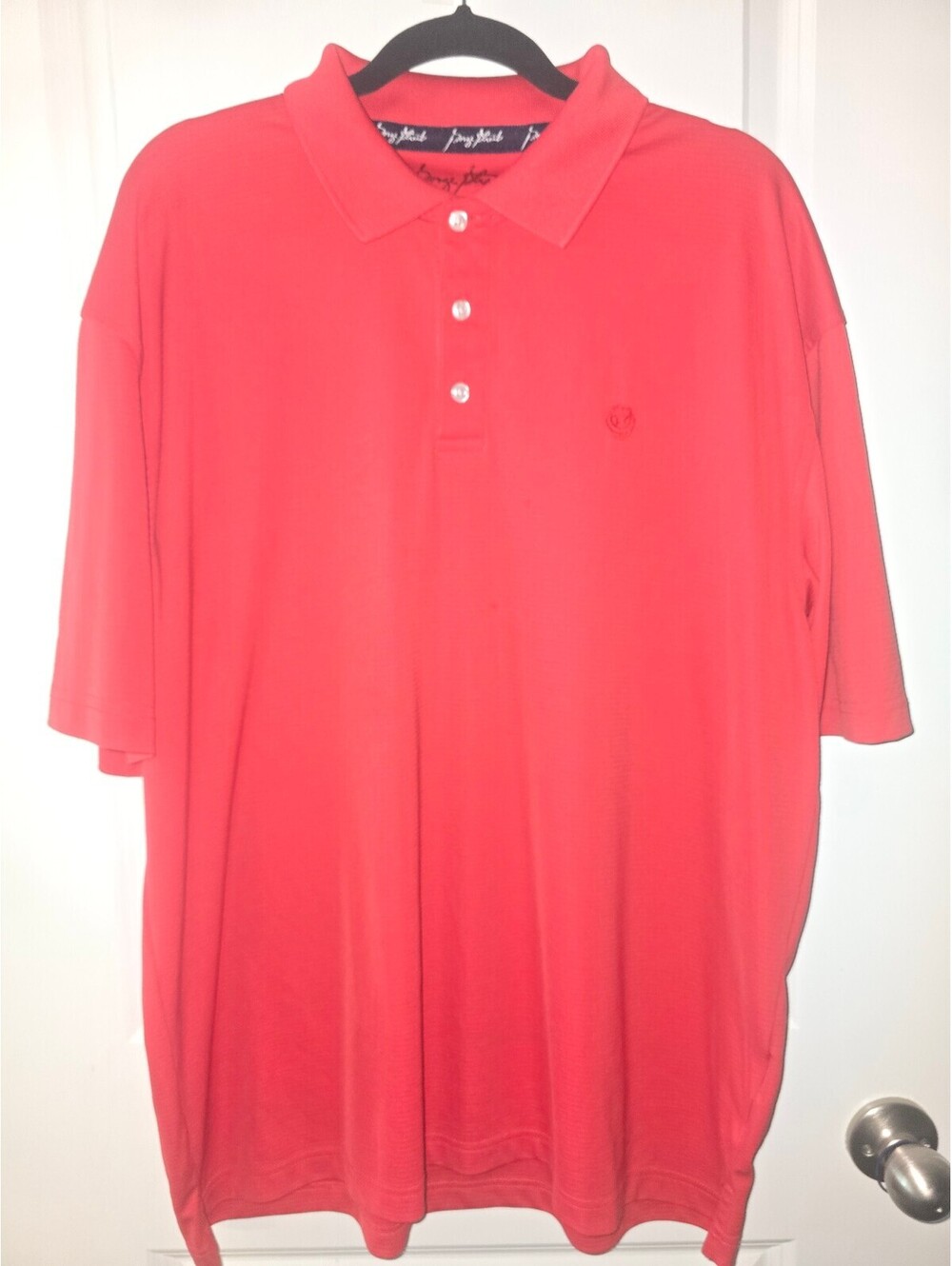 Wrangler George Straight Shirt Mens L Red Short Sleeve Cowboy Polo Golf